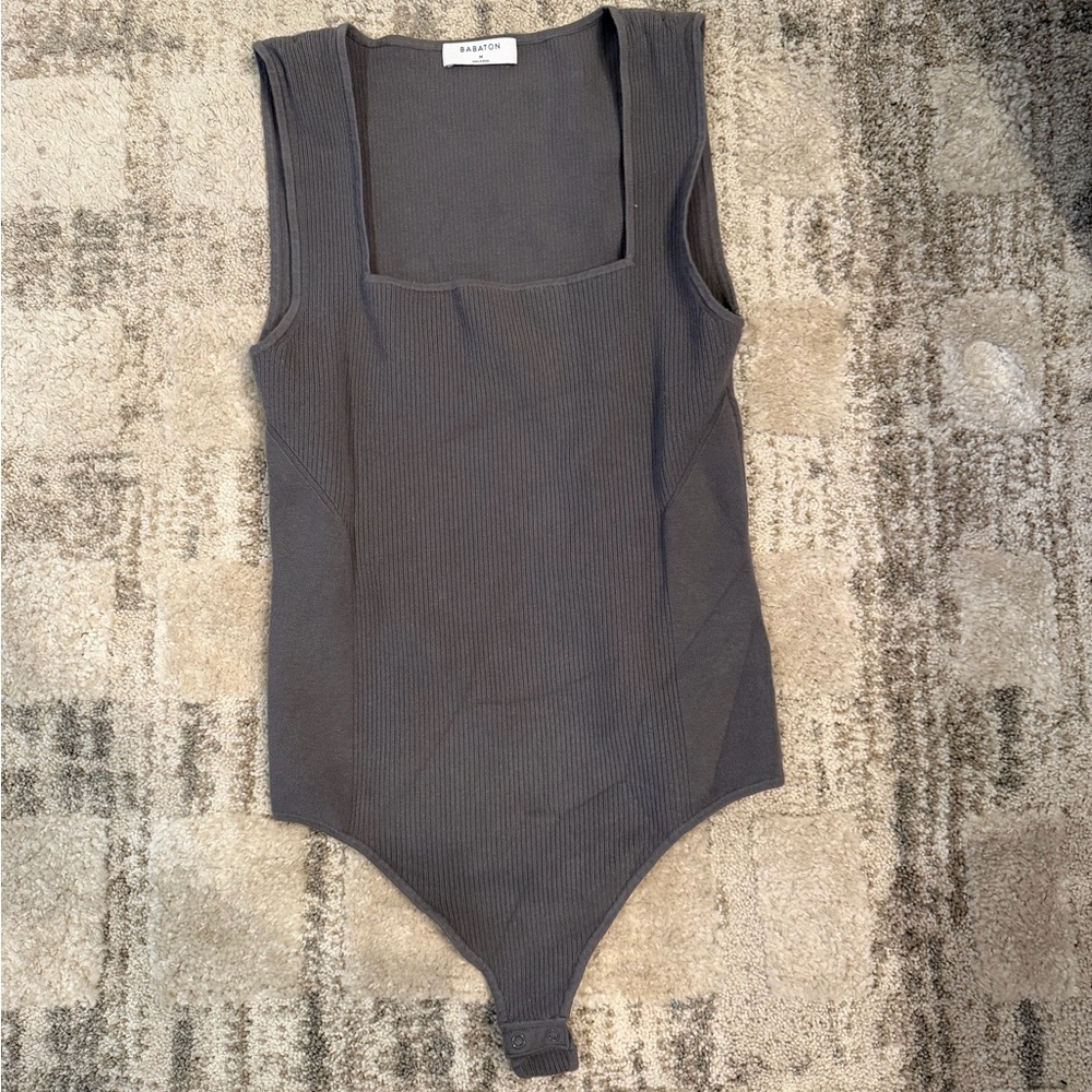 Aritzia babaton body suit, grey